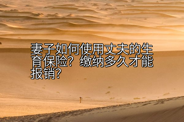 妻子如何使用丈夫的生育保险？缴纳多久才能报销？