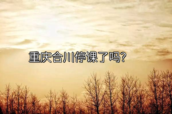 重庆合川停课了吗？
