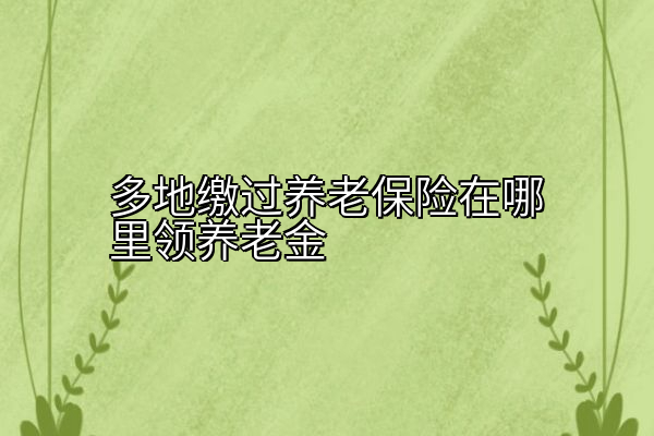 多地缴过养老保险在哪里领养老金