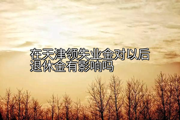 在天津领失业金对以后退休金有影响吗