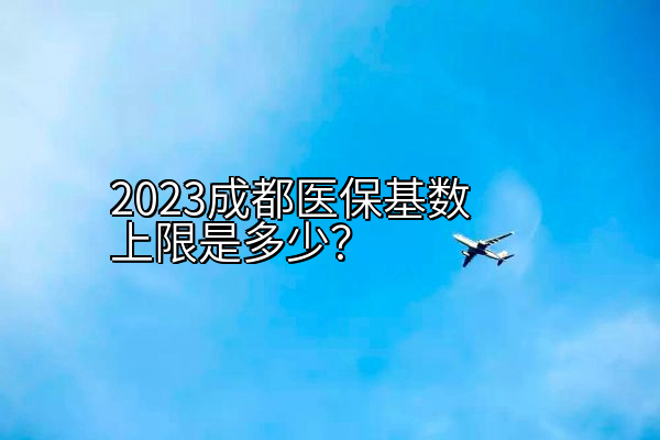 2023成都医保基数上限是多少？