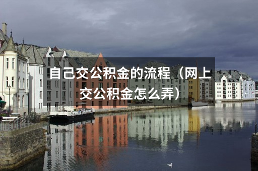 自己交公积金的流程（网上交公积金怎么弄）