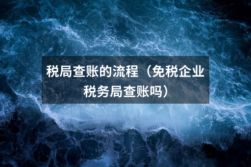 税局查账的流程(免税企业税务局查账吗)