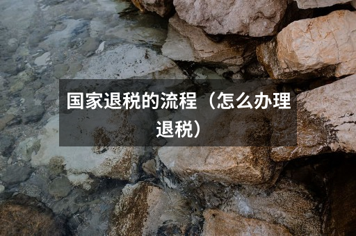 国家退税的流程(怎么办理退税)