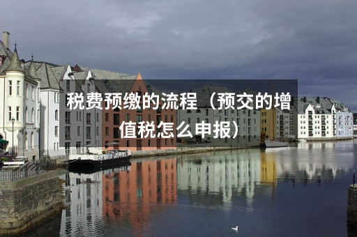 税费预缴的流程（预交的增值税怎么申报）