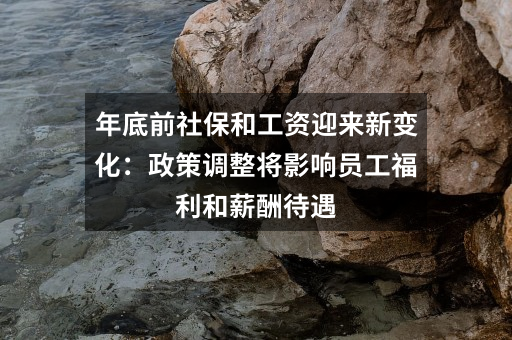 年底前社保和工资迎来新变化：政策调整将影响员工福利和薪酬待遇